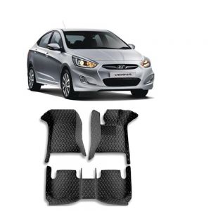 Floor Mats for Verna Fluidic - Black